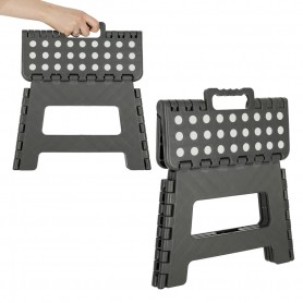 Oem - Scaun, inaltator pliabil, din plastic, gri inchis - Alte accesorii pentru casă - IK525