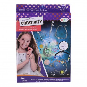 Oem - Set creativ din margele cu pandativ luminos pentru crearea de bratari si coliere - Bijuterii si accesorii copii - TZ939