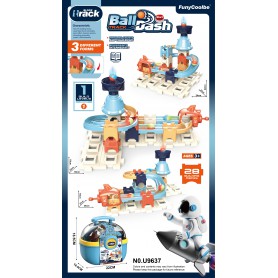 Oem - Set blocuri de construit pista cu bile din 28 de piese - Jucării creative - TZ945