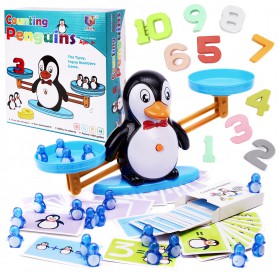Oem - Set Joc tip balanta educativ si interactiv, model pinguin, prescolari si copii 4-8 ani - Jucarii educative - IK570