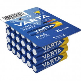 Varta - Set of 24 Varta Longlife Power LR03/AAA alkaline batteries - Size AAA - BLR059