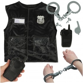 Oem - Costum carnaval politist cu accesorii, 3-8 ani - Copii - IK588