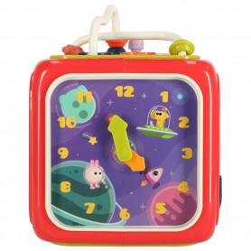 Oem - Cub educativ senzorial, sortator interactiv de blocuri pentru bebelusi - Jucării educative - IK597