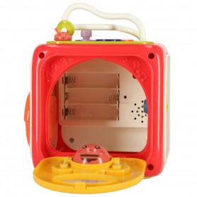 Oem - Cub educativ senzorial, sortator interactiv de blocuri pentru bebelusi - Jucării educative - IK597