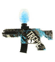 Pistol cu ​​bile de gel, alimentat cu baterie, USB, 550 bucati de bile, 7-8 mm, albastru