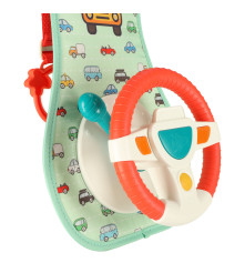 Jucarie interactiva bebelusi - Volan cu activitati multiple, multicolor