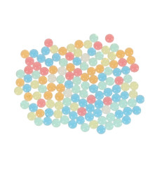 Bile cu hidrogel pentru decor, multicolor, 50 000 buc, 7-8 mm