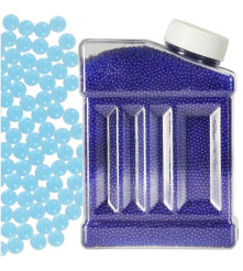 Bile cu hidrogel pentru decor, albastru, 50000 bucati, 7-8 mm
