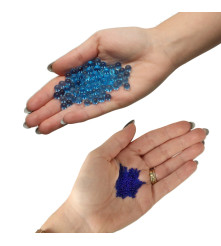 Bile cu hidrogel pentru decor, albastru, 50000 bucati, 7-8 mm