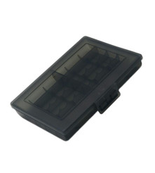 Cutie De Transport Pentru 10x Baterii Mignon (AA) / Micro (AAA), negru