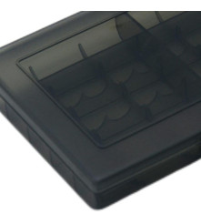 Cutie De Transport Pentru 10x Baterii Mignon (AA) / Micro (AAA), negru