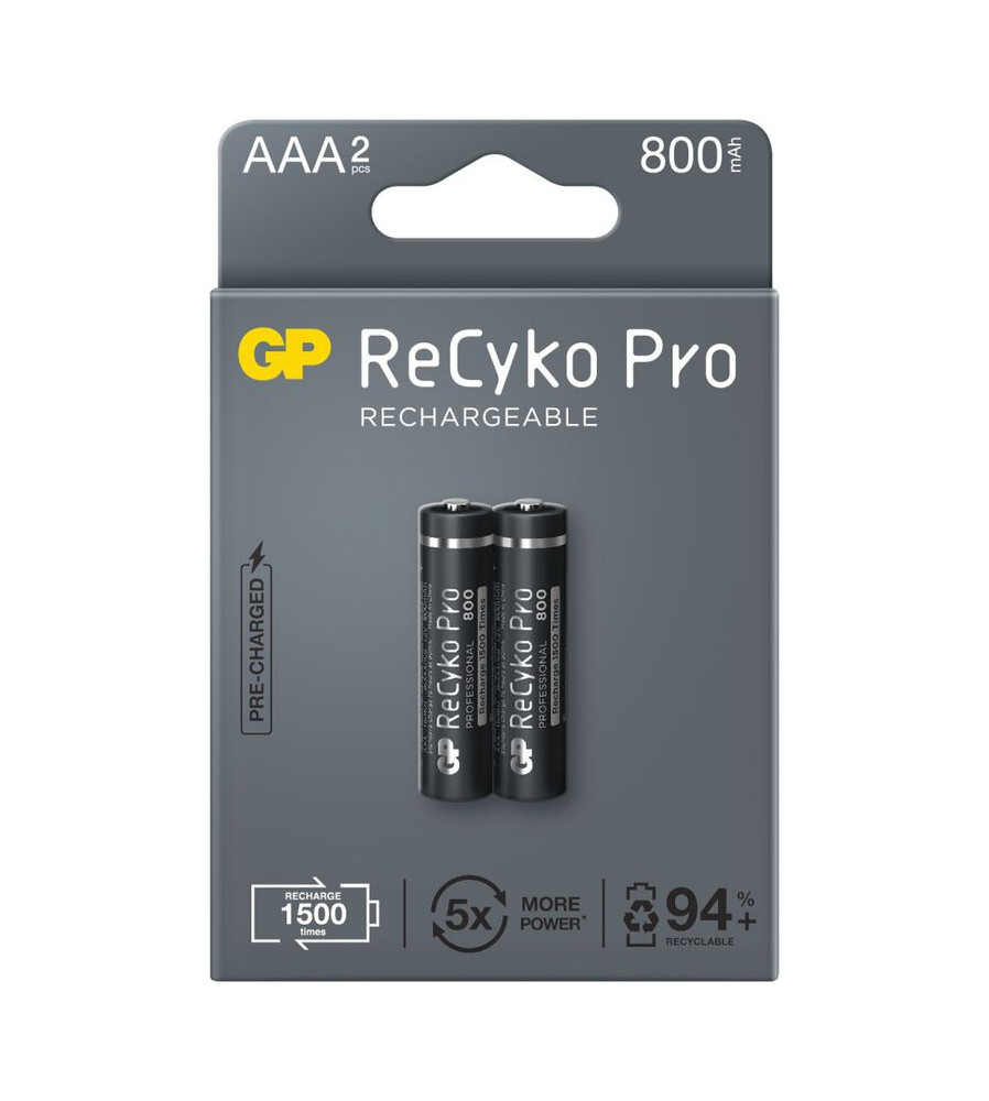 Duo GP ReCyko+ Pro Professional R03/AAA 800mAh Reîncărcabil