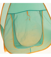Set cort de camping cu accesorii pentru copii, plastic, 75 cm x 75 cm x 89 cm, portocaliu turcoaz