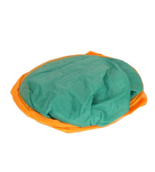 Set cort de camping cu accesorii pentru copii, plastic, 75 cm x 75 cm x 89 cm, portocaliu turcoaz