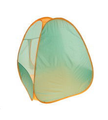 Set cort de camping cu accesorii pentru copii, plastic, 75 cm x 75 cm x 89 cm, portocaliu turcoaz