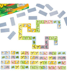 Joc de societate Domino cu dinozauri, Alexander, Multicolor