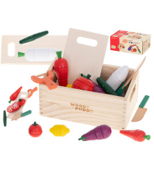 Set legume de feliat din lemn, cu magnet, in cutie