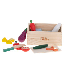 Set legume de feliat din lemn, cu magnet, in cutie
