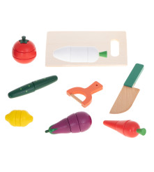 Set legume de feliat din lemn, cu magnet, in cutie