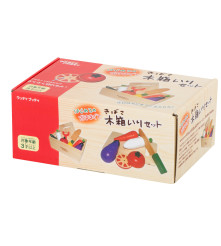 Set legume de feliat din lemn, cu magnet, in cutie