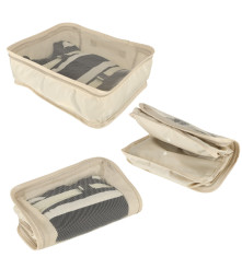 Set 8 Organizatoare De Calatorie Pentru Valiza Sau Pentru Dulap Si Garderoba, beige