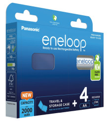 Set 4 baterii reîncărcabile Panasonic Eneloop R6/AA Ni-MH 2000mAh BK-3MCDEC4BE (blister + cutie)