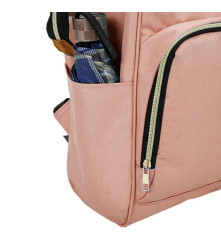 Rucsac multifunctional pentru mamici si bebelusi, marime universala 44 x 26 x 17 cm Roz