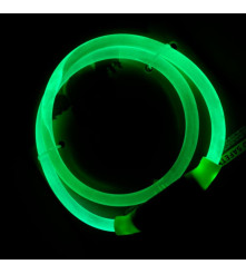 Zgarda pentru câini cu LED, 70 cm, marime L, Verde