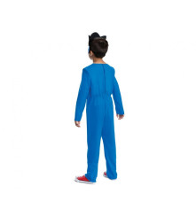 Costum carnaval Ariciul Sonic pentru copii, albastru, marime M (7-8 ani)120/130