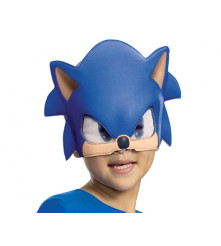 Costum Carnaval Ariciul Sonic Pentru Copii, Albastru, Marime S ( 4 -6 ani) 100/110