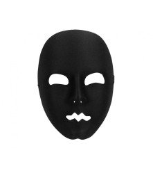Masca Mime Din Plastic Pentru Carnaval, Haloween Sau Bal Mascat, negru