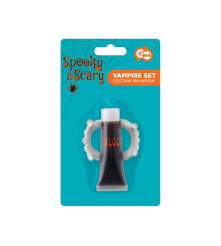 Set Dinti vampir cu sange fals