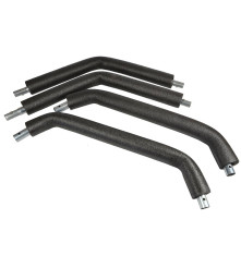 Leagan Tip Cuib, hexagonala, Inaltime Reglabila, Cadru Otel, Pentru Exterior, Pana La 150 Kg, gri - negru