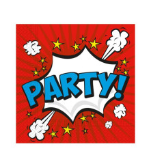 Set 20 servetele petrecere Boom Party 33 x 33 cm