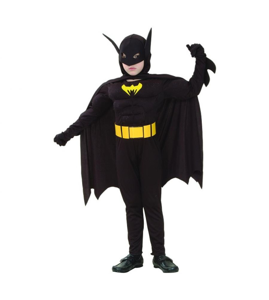 Costum carnaval Batman pentru copii, 110 - 120 cm (5-6 ani)