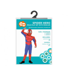 Costum carnaval spiderman pentru copii, 5 - 6 ani ( 110/120 cm )  Vă pregătiți copilul pentru un carnaval sau o petrecere?