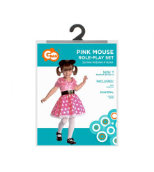 Costum carnaval Minnie Mouse roz pentru copii, 3 - 4 ani ( 92/104 cm)