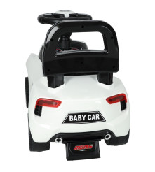 Masinuta Fara Pedale Cu Sunete Si Lumini Pentru Copii, Alb, 65 Cm X 28 Cm X 38.5 Cm