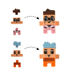 Set 148 de blocuri de constructie Mini Vaffle, Marioinex, Multicolor