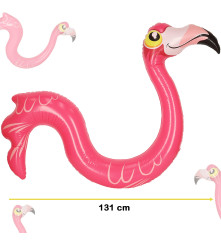 Flamingo plutitor gonflabil pentru piscina, roz, 131 cm