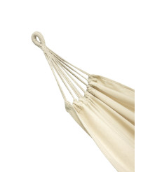 Hamac de gradina sau camping Boho, 200 x 152 cm, ecru, capacitate 120kg
