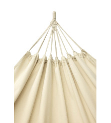 Hamac de gradina sau camping Boho, 200 x 152 cm, ecru, capacitate 120kg