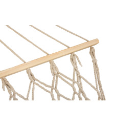 Hamac De Gradina Sau Camping, stil boho, Ecru, 200X 100 Cm, Capacitate 250 Kg