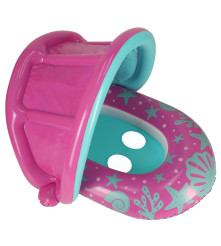 Colac Inot Bestway cu Parasolar pentru Bebelusi 1-2 ani, 18 kg, roz