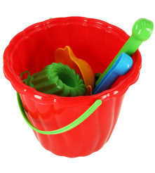 Set galeata cu accesorii pentru nisip si plaja, MARIOINEX, multicolor