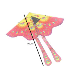 Zmeu Urias in forma de fluture, 90 Cm X 48 Cm, Fir Cu Maner, Multicolor