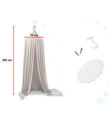 Cort Baldachin Suspendat Multifunctional Pentru Copii, 290cm, Gri