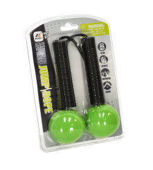 Coarda fara fir, pentru fitness, negru - verde