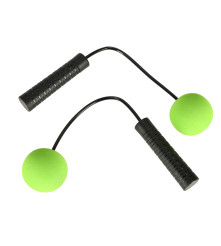 Coarda fara fir, pentru fitness, negru - verde