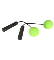 Coarda fara fir, pentru fitness, negru - verde